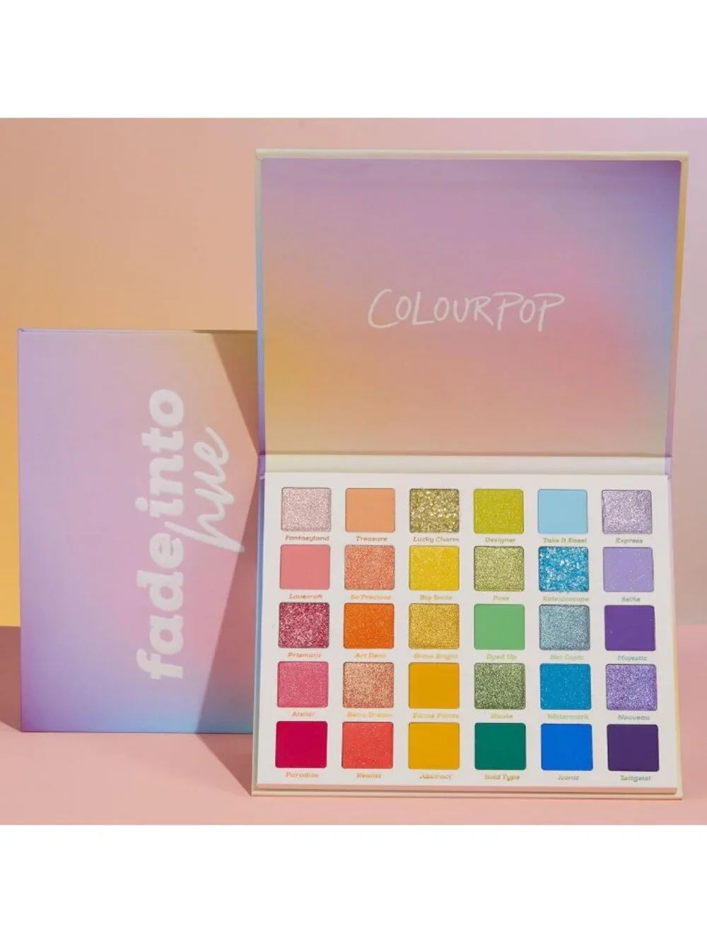 Vibrant Multi-Color Eyeshadow Palette - Matte, Metallic & Glitter Finishes